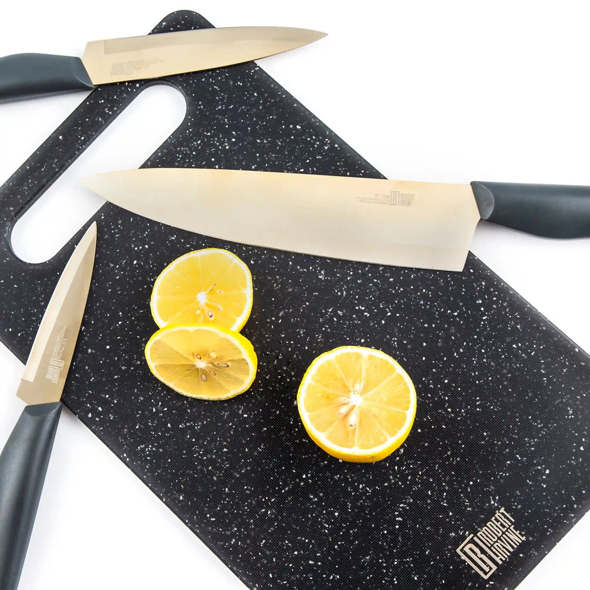 10-Piece Cutlery Set in Grey and Champagne