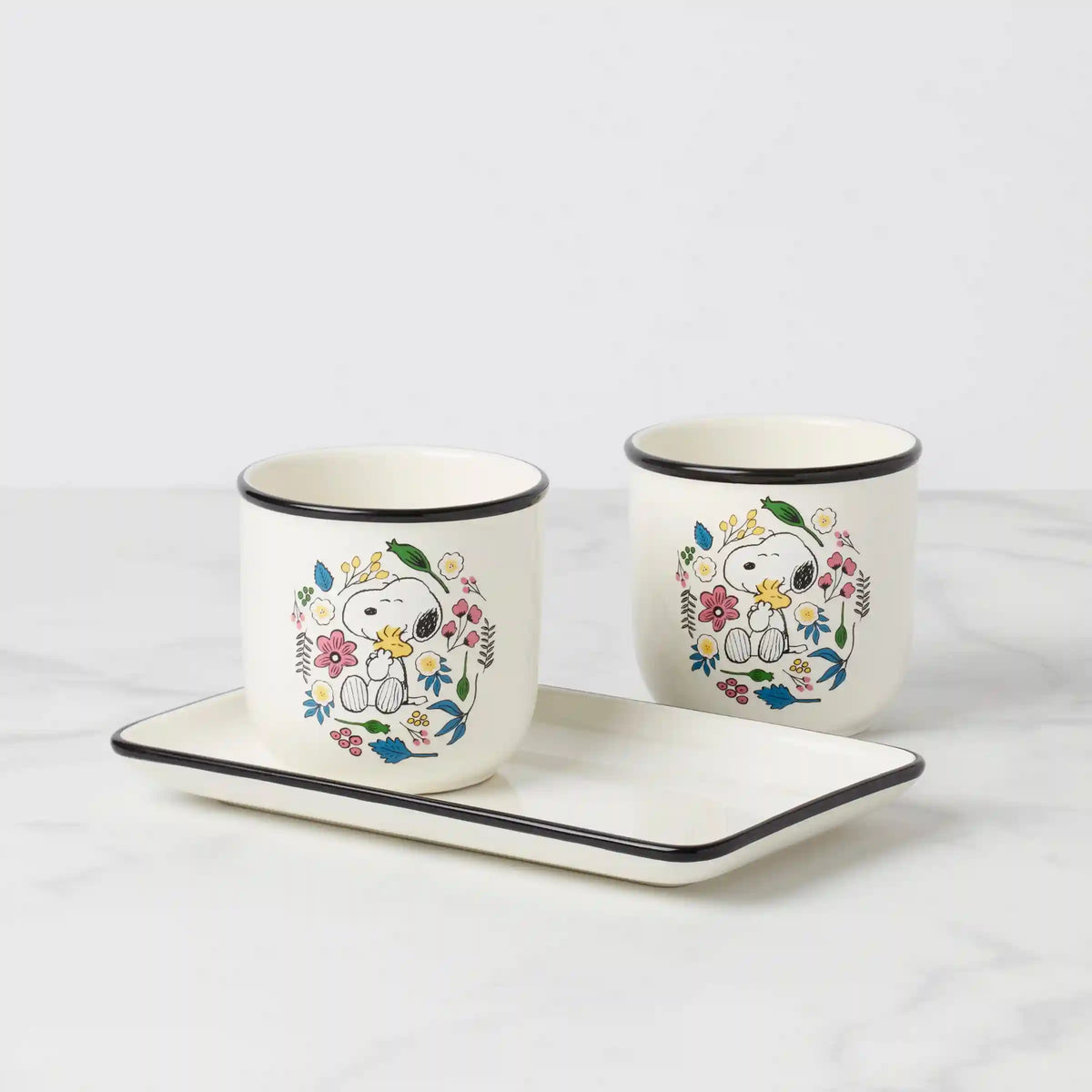 Chef Snoopy Herb Pots, Set Of 3