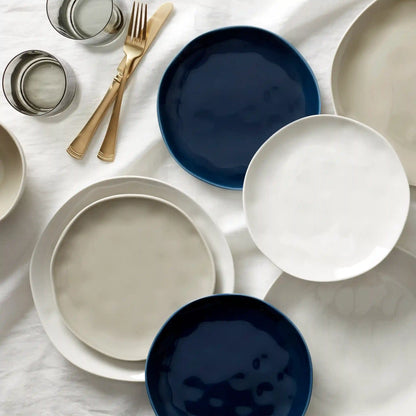 Bay Colors Blue Accent Plates, Set of 4
