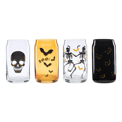 Vintro Halloween Can Cooler Glasses, Set of 4
