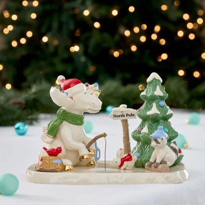 Marcel the Moose Fishing Figurine