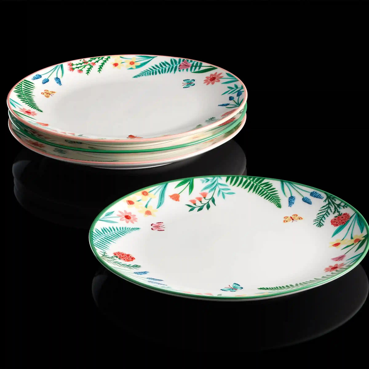 First Blooms Accent Plates, Set of 4
