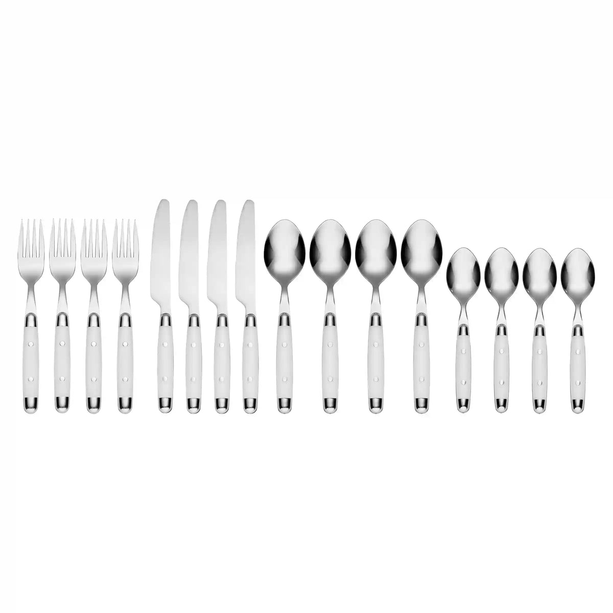 Jubilee White 16-Piece Flatware Set