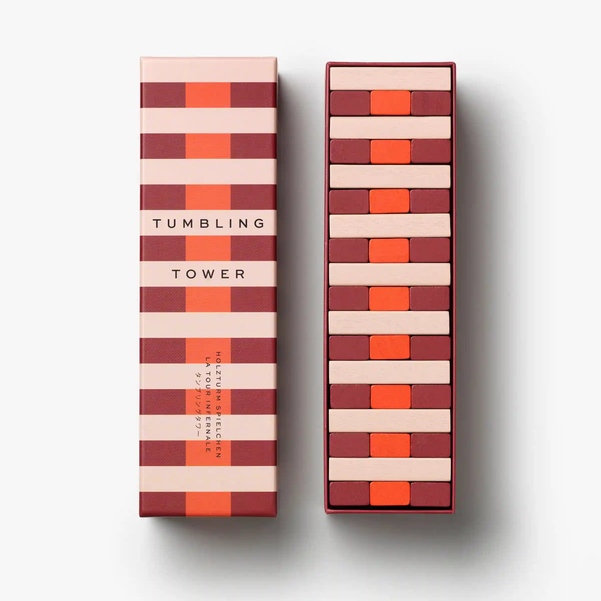 Red Tumbling Tower Game