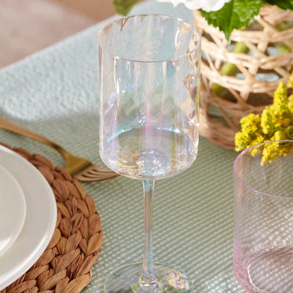 Tuscany Classics Iridescent White Wine Glasses, Set of 4