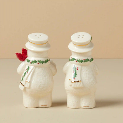 Happy Holly Days Snowmen Salt & Pepper Set