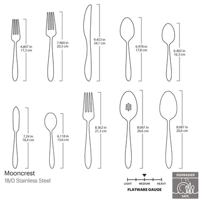 Mooncrest 65-Piece Flatware Set