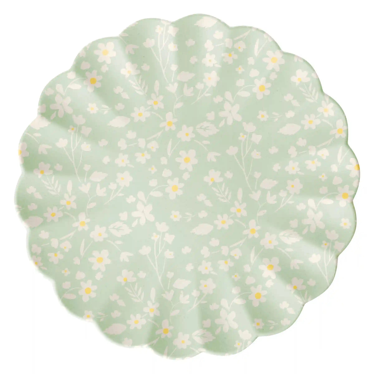 Floral Assorted Bamboo Large Plates, Set of 6