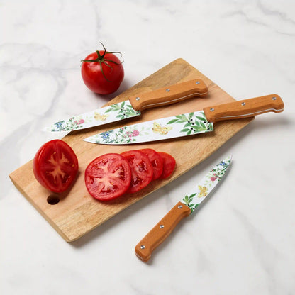 Butterfly Meadow Herbs 4-Piece Cutlery Set
