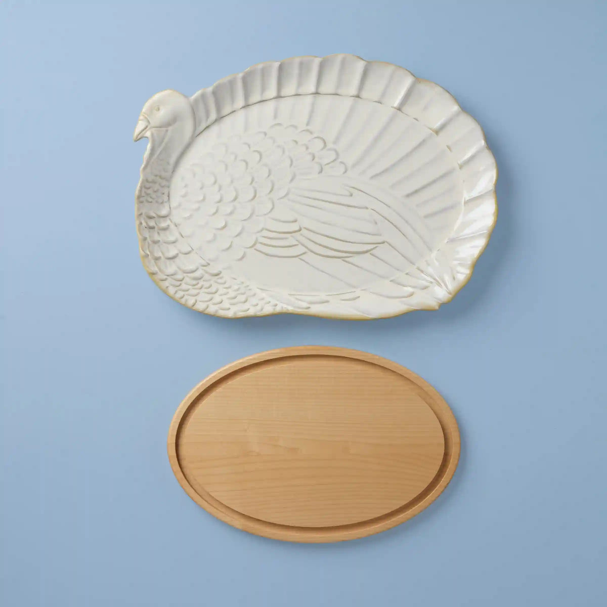 Harvest Turkey Platter and Carving Board Set