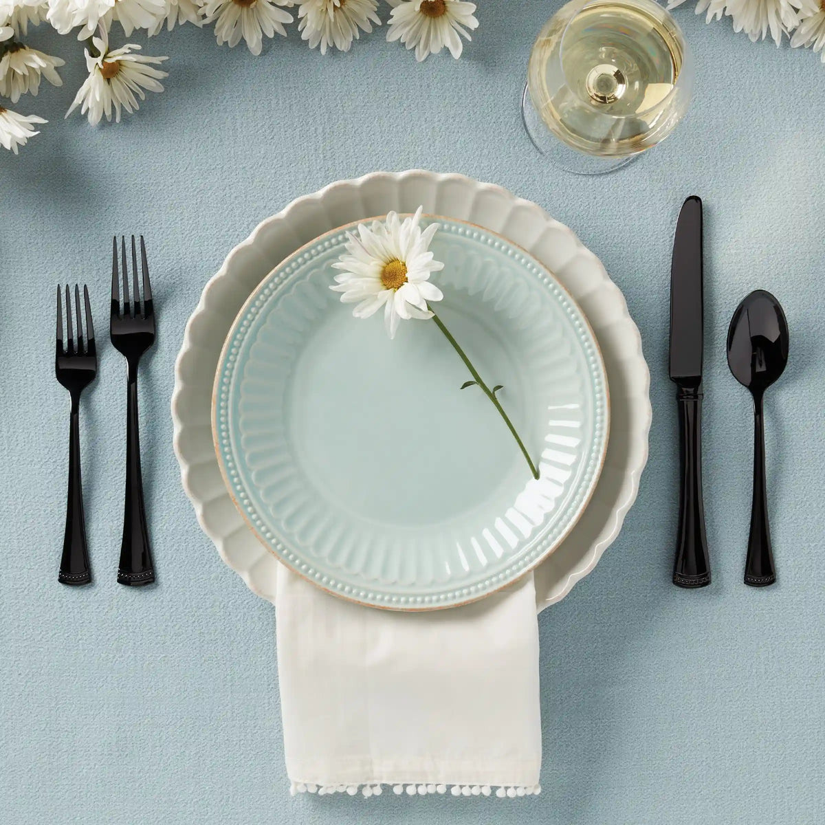 Portola Black Mirror 20-Piece Flatware Set