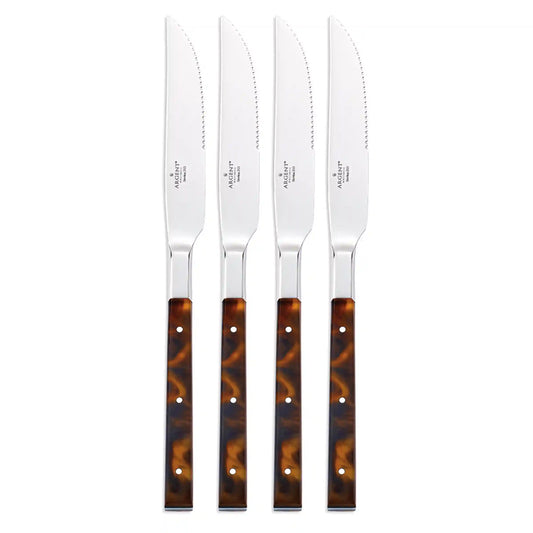 Tortoise Steak Knives, Set of 4