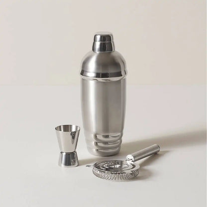 Tuscany Classics Stainless Steel Cocktail Shaker & Strainer Set