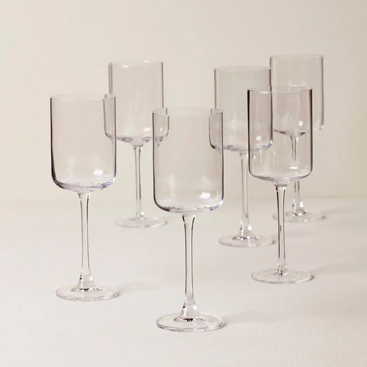 Tuscany Classics Straight White Wine Glasses, Set of 6
