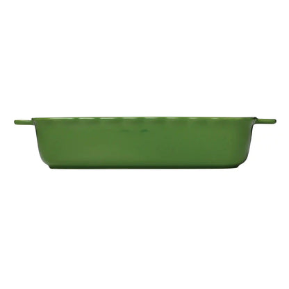 Evergreen Rectangular Scallop Baking Dish