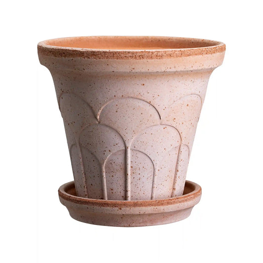 Fleur Raw Rosa 14cm Pot with Saucer