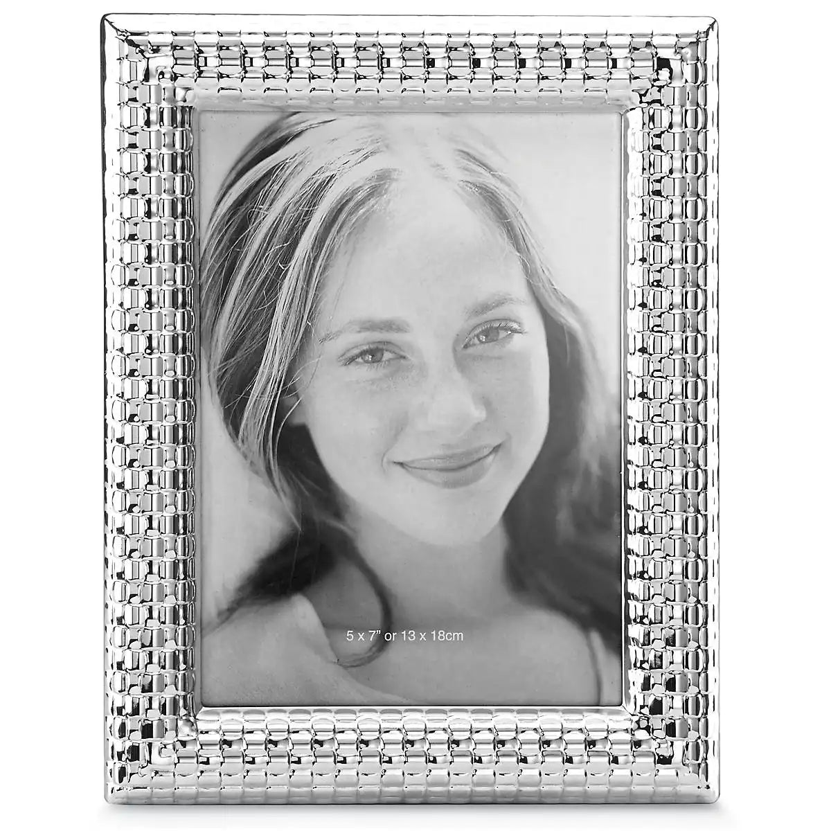 Watchband Silver 5x7 Photo Frame