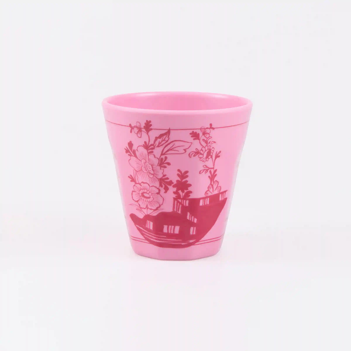 Pink Vintage Botanical Reusable Cups, Set of 4