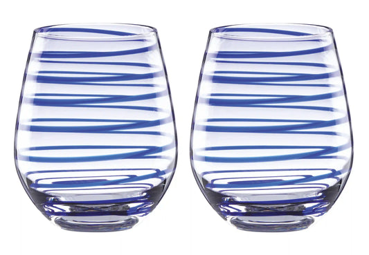 Charlotte Street Stemless Wine Glasses, Set of 2