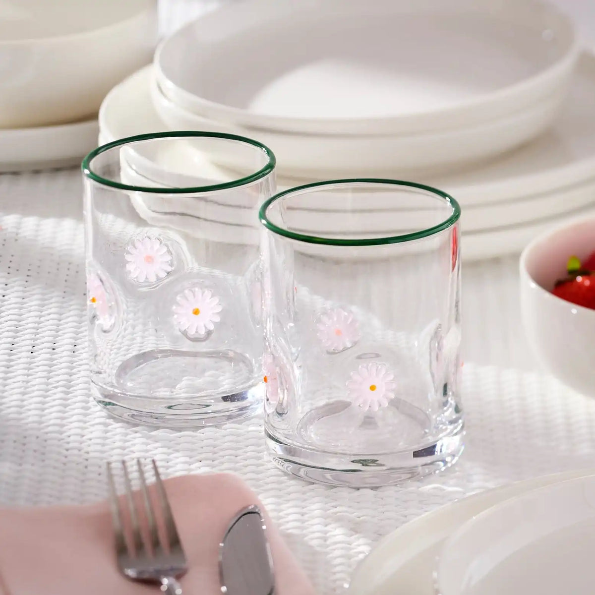 24 Seven Flower Tumbler, Set of 2