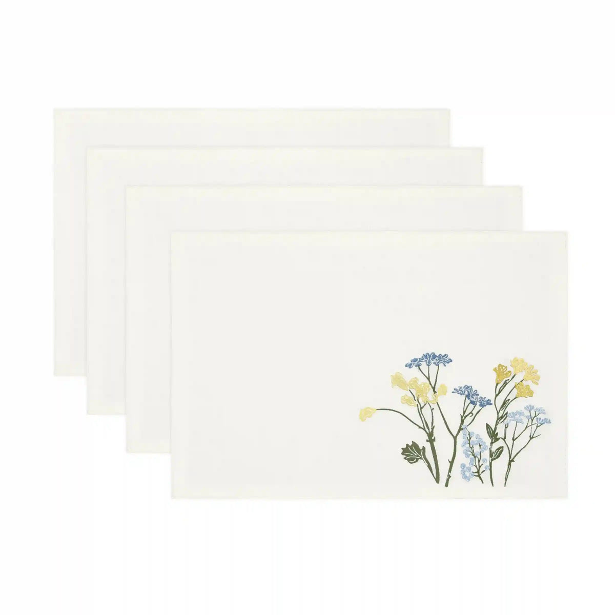 Wildflowers Border Placemats, Set of 4