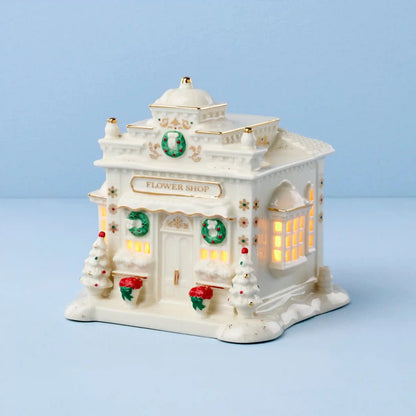 Mistletoe Park Lit Flower Shop Figurine