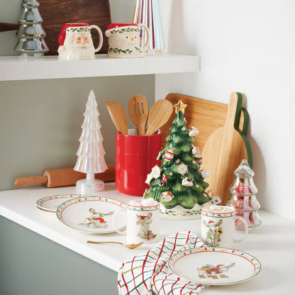 Merry Marcel Moose 4-Piece Dessert Plate Set