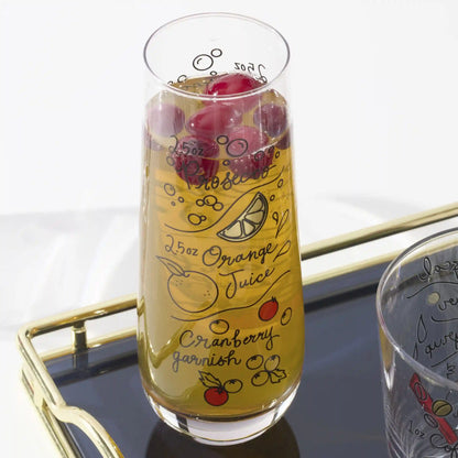 Make Merry Stemless Flute Glasses, Set of 4