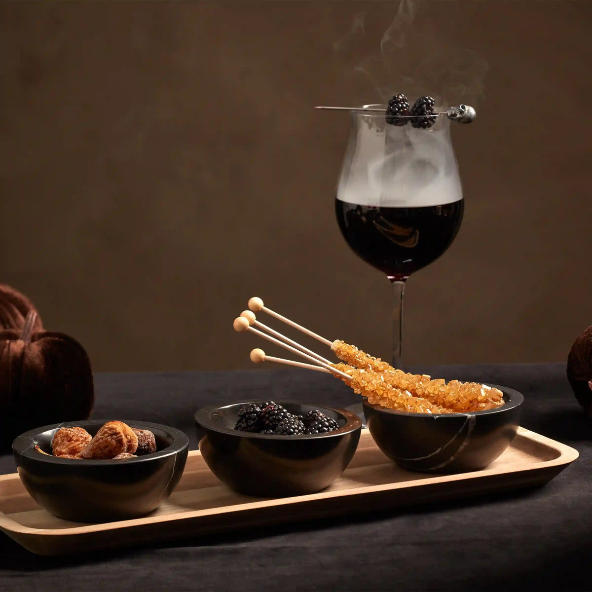 LX Collective Tray with 3 Dip Bowls