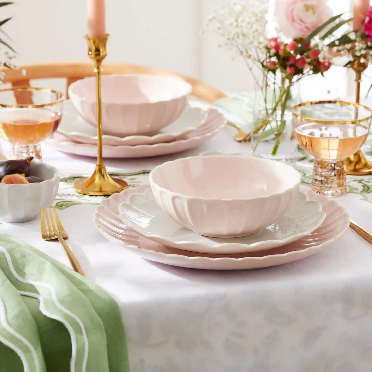 Zephyr Gold Satin 45-Piece Flatware Set