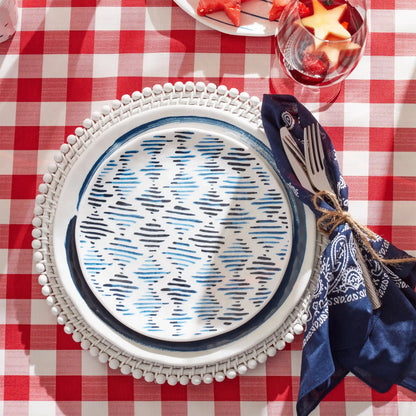 Blue Bay Melamine Dinner Plates, Set of 4