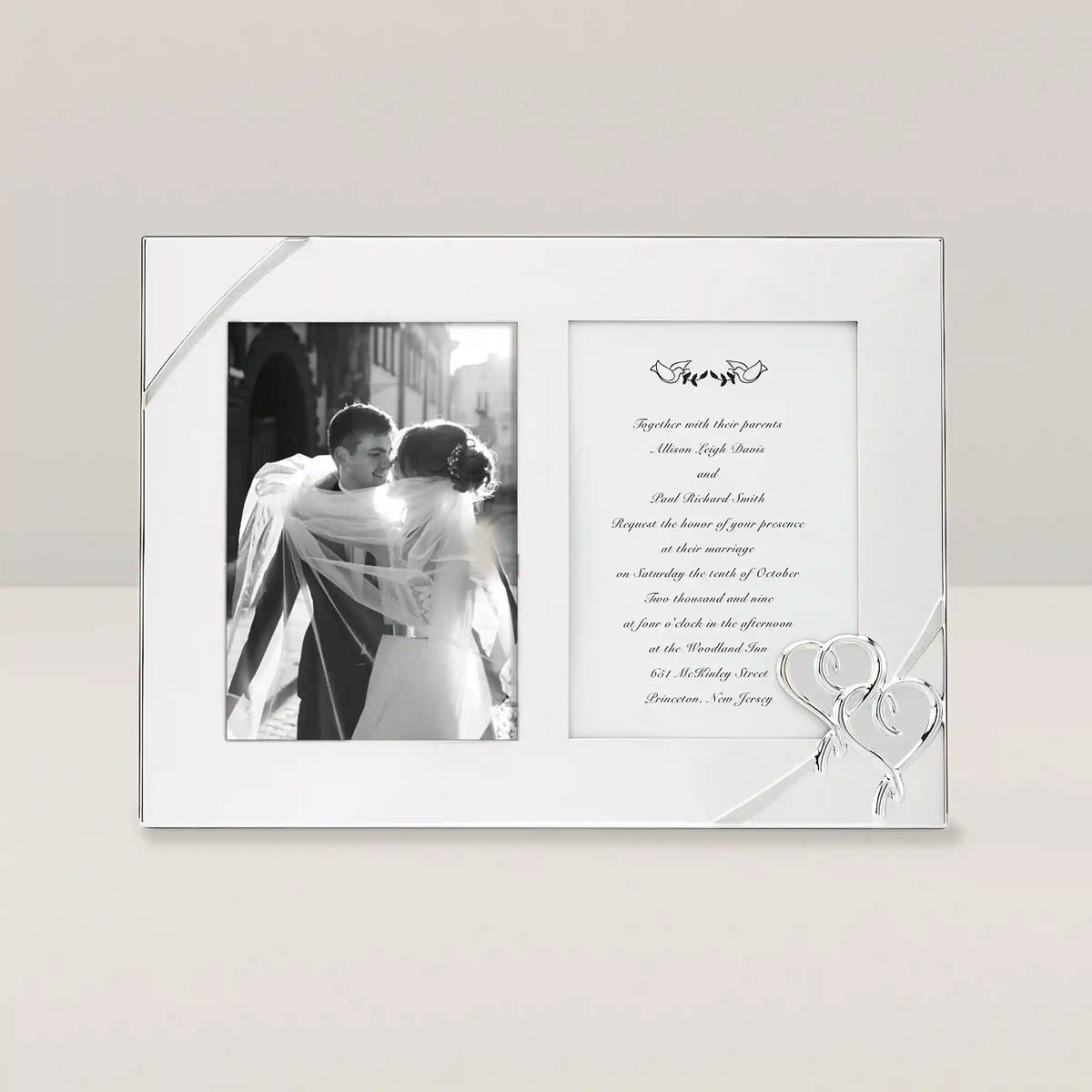 True Love Double Invitation Photo Frame