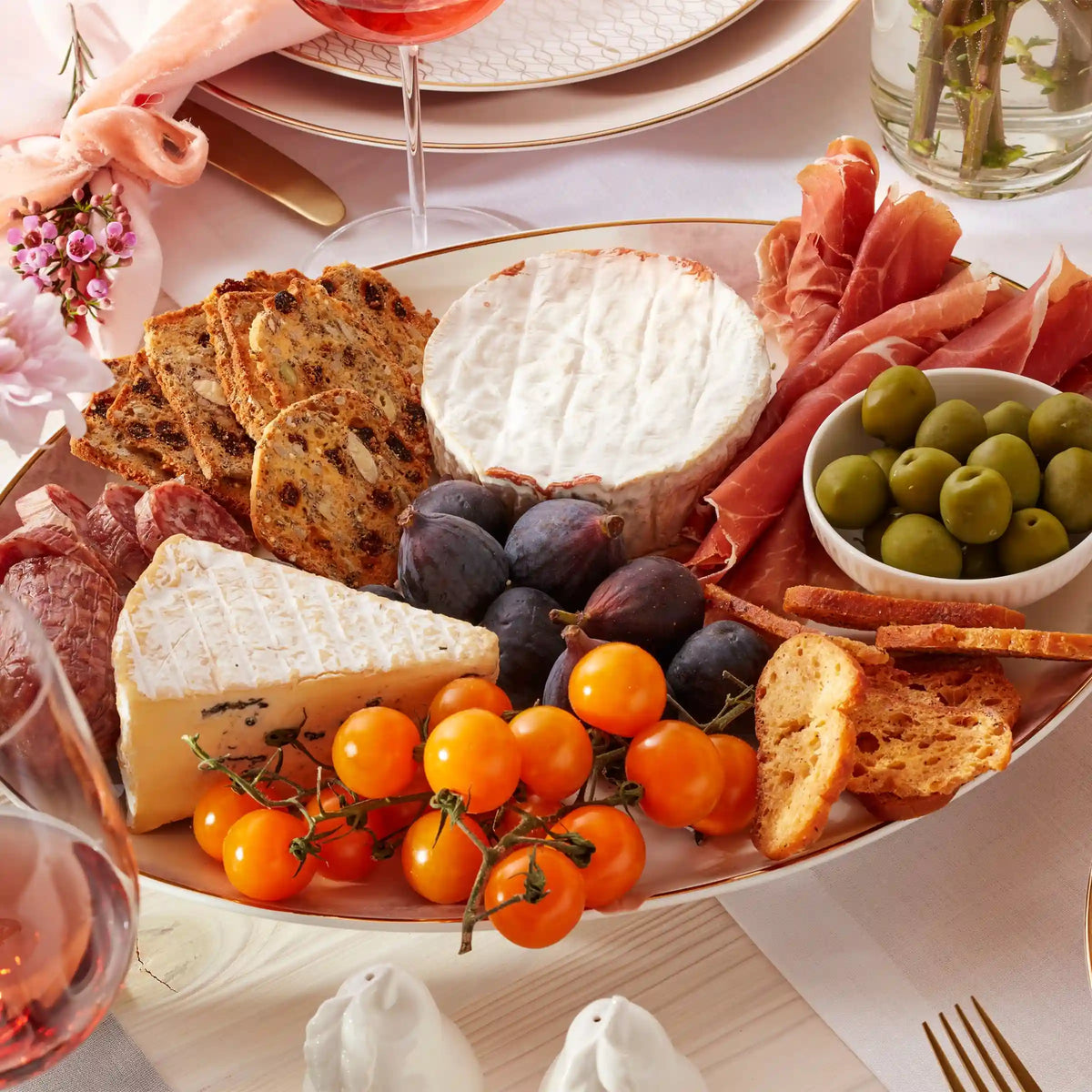 Trianna White Serving Platter