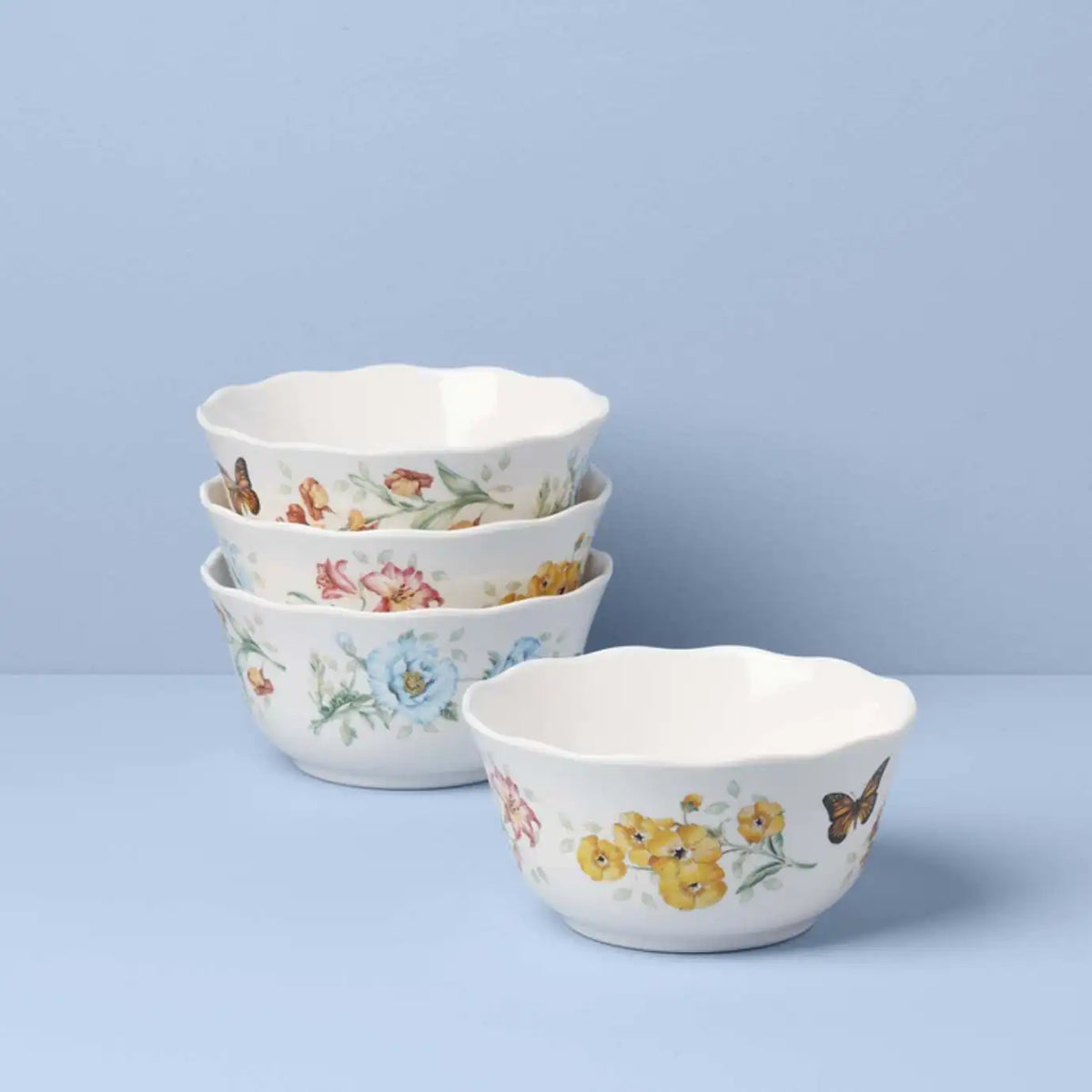 Butterfly Meadow Melamine All-Purpose Bowls, Set of 4
