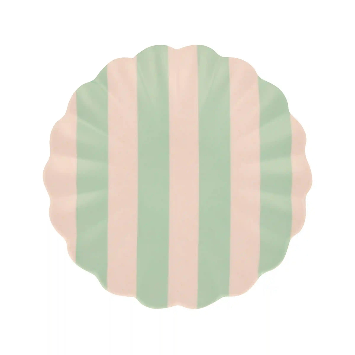 Stripey Assorted Bamboo Small Plates, Set of 6