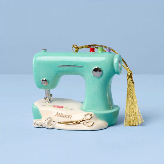 Personalized Sewing Machine Ornament