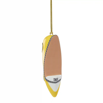 Be Jolly Taxi Shoe Ornament