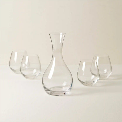 Tuscany Classics Decanter & Stemless Wine Glass Set