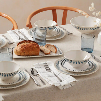 Artisanal Stripe 12-Piece Dinnerware Set