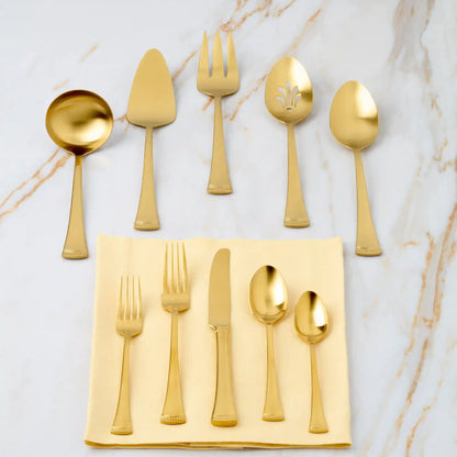 Portola Gold Satin 5-Piece Hostess Set