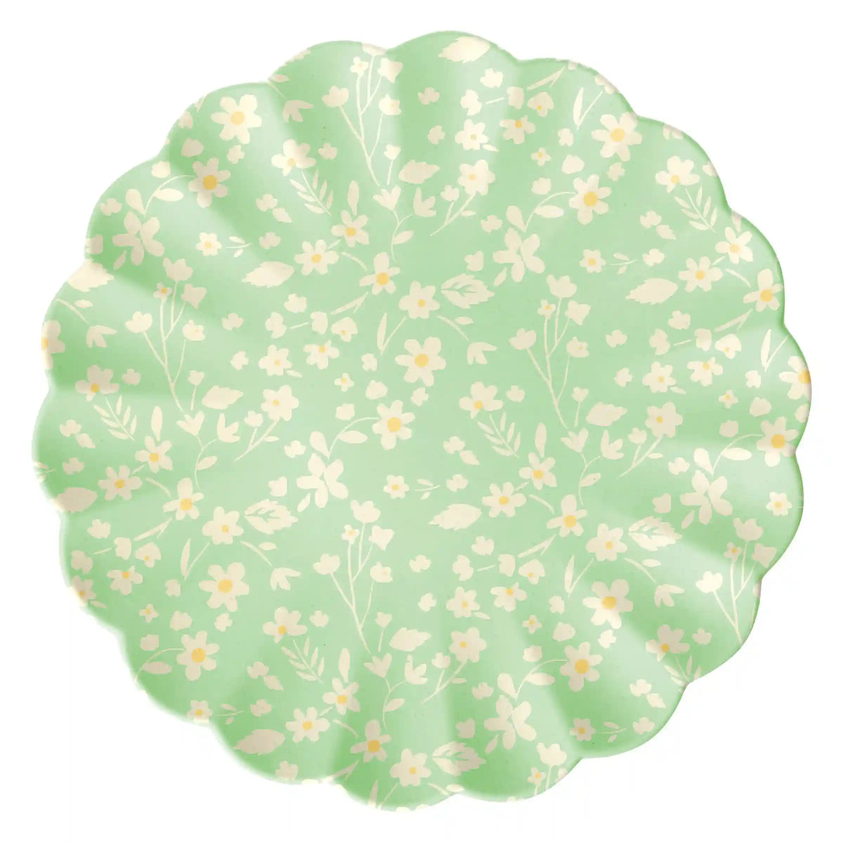 Floral Assorted Bamboo Large Plates, Set of 6