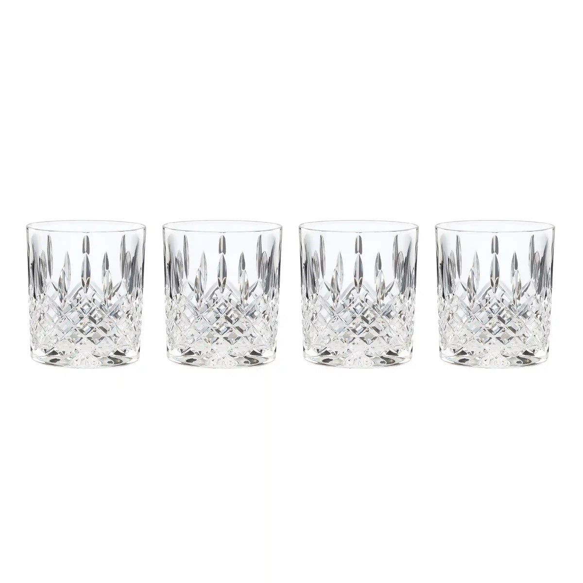 Hamilton Crystal Double Old Fashion Glasses, Set of 4