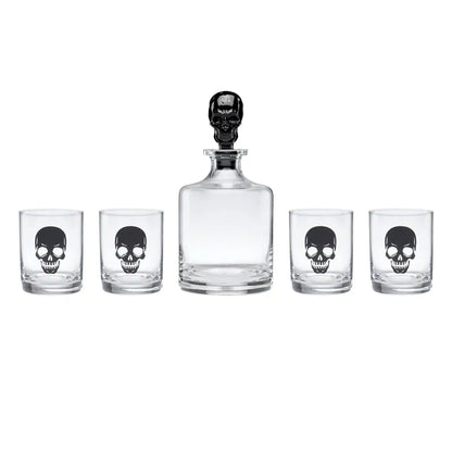 Vintro Halloween Skeleton 5-Piece Whiskey Set