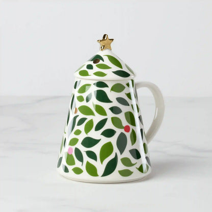 Evergreen Figural Tree Lidded Mug