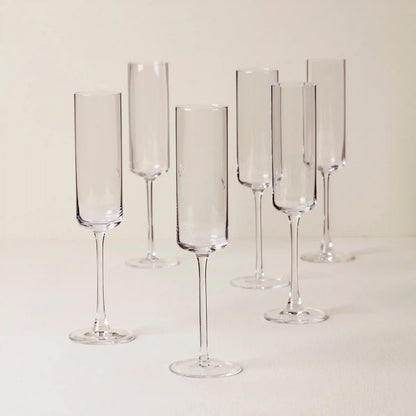 Tuscany Classics Straight Flute Glasses, Set of 6