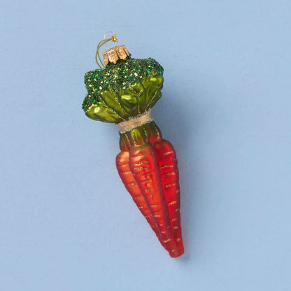 Retro Blown Glass Carrot Ornament
