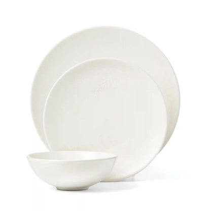 Roseto White 12-Piece Dinnerware Set