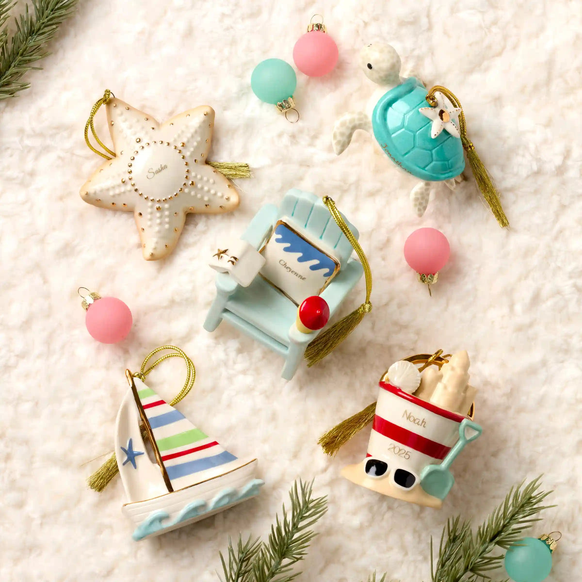 Personalized Beach Pail Ornament