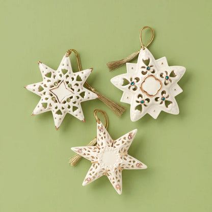 Pierced Stars 3-Piece Ornament Set