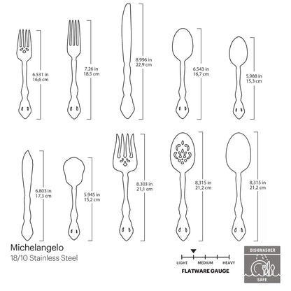Michelangelo 45-Piece Flatware Set